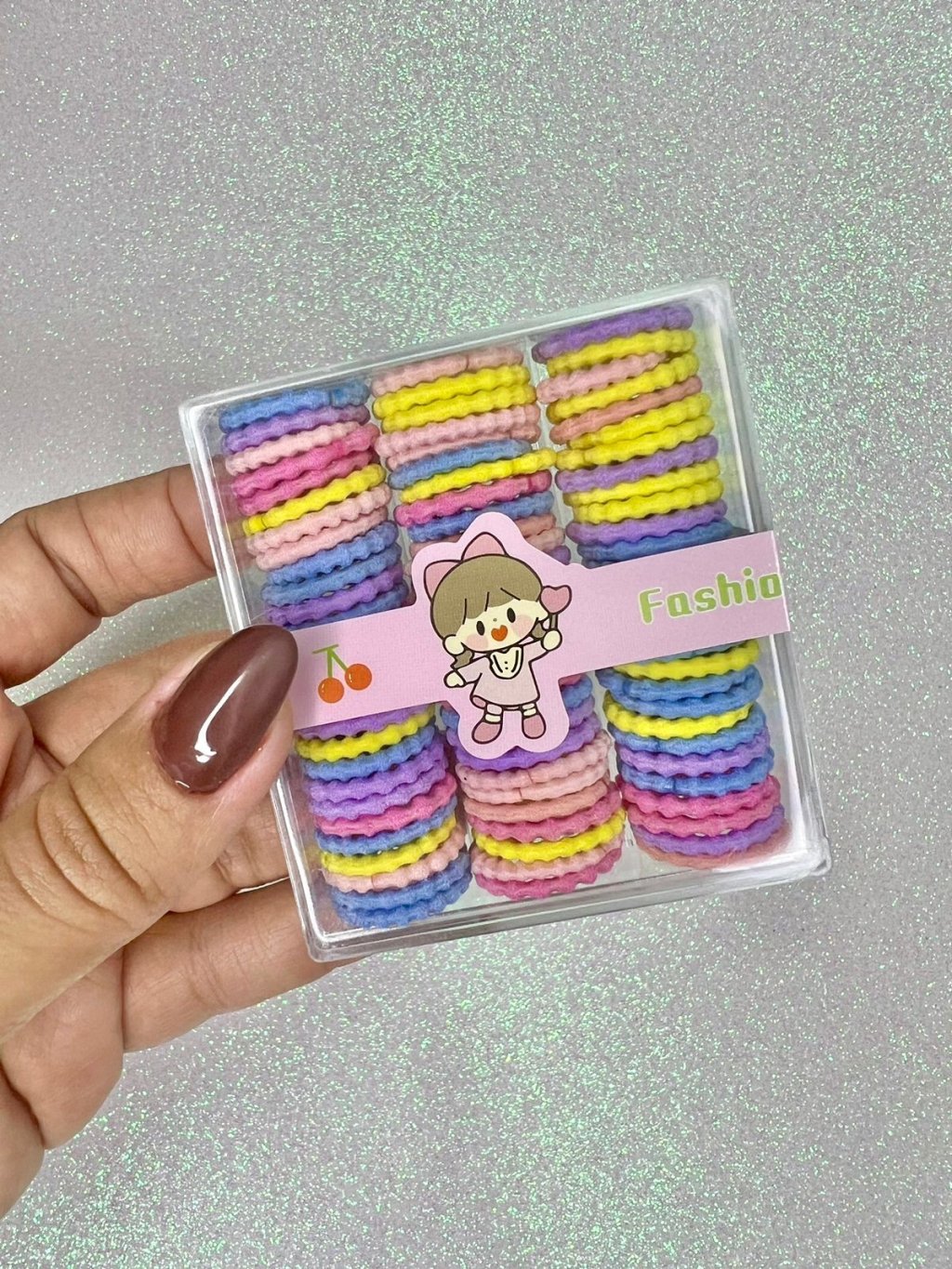 Elástico para cabelo PP Lomil COLOR CANDY 90und