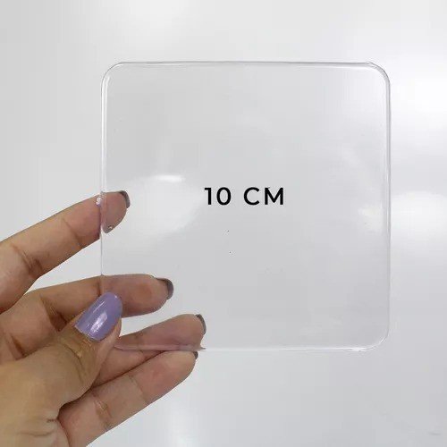 Base acrílica QUADRADA 10X10cm 04und