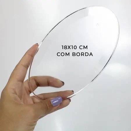 Base Acrílica Oval 18x10cm 02und