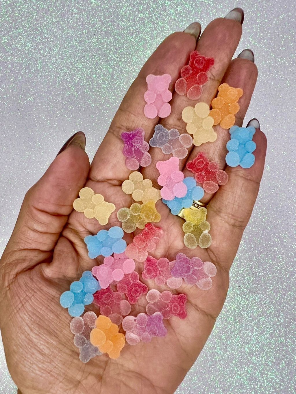 Aplique Urso Resina LImport Ref:26884 12x18mm Color 10Und