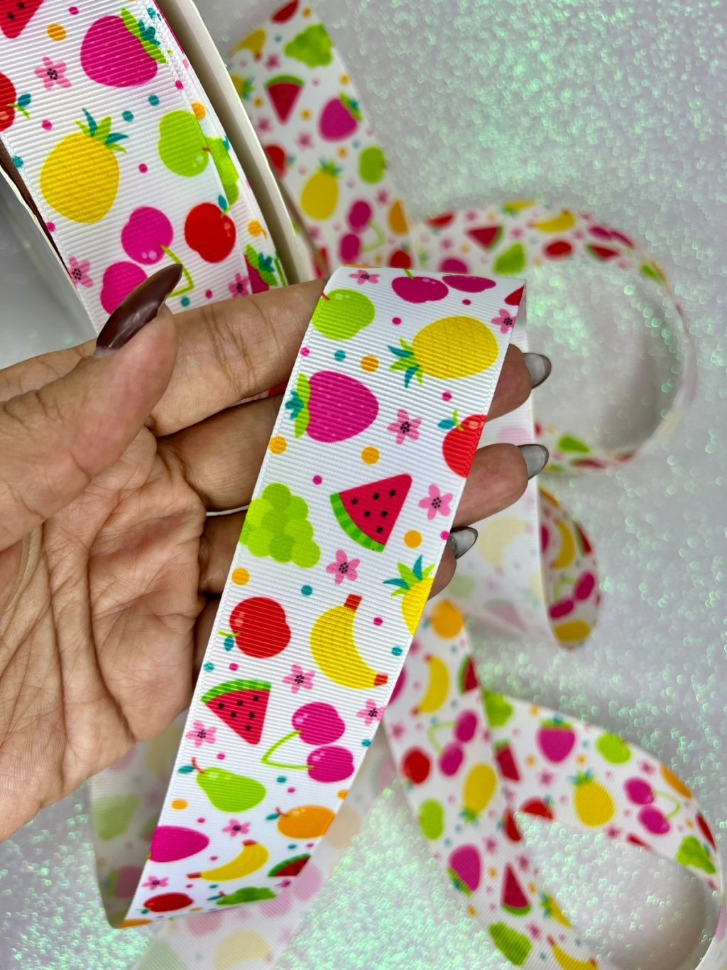 Fita Gorgurão n°9 Yama Coleção FRUTAS Cor231 38mm 05mt