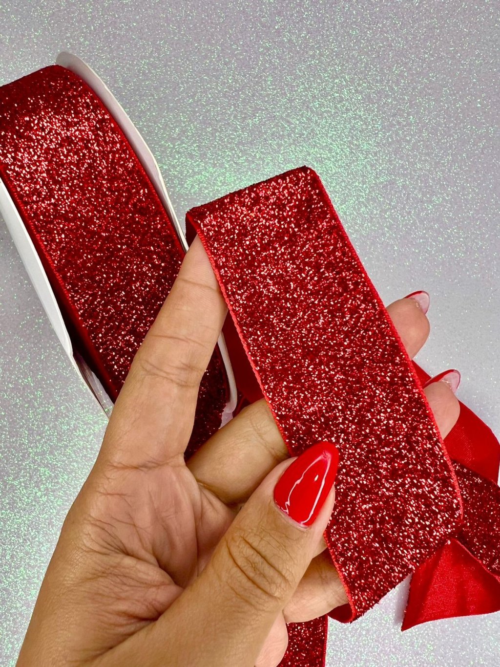 Fita Lurex Esponjosa Nybc n°9 VEMELHO 38mm 05mt