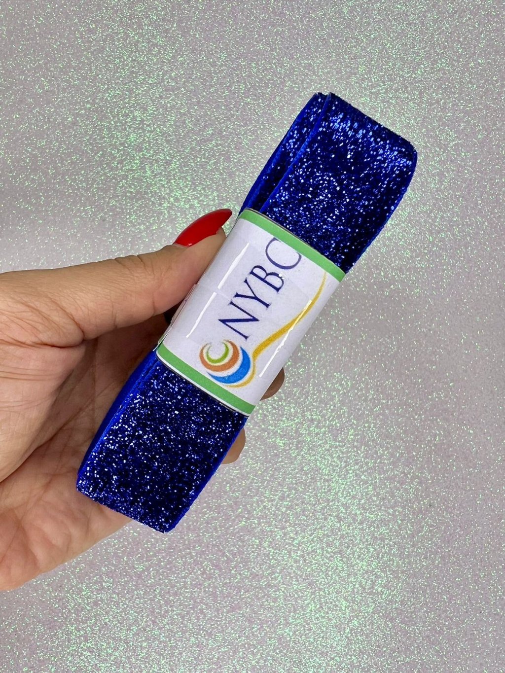 Fita Lurex Esponjosa Nybc n°5,5 Cor207-AZUL ROYAL 25mm 05mt