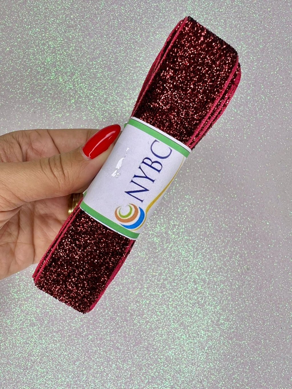 Fita Lurex Esponjosa Nybc n°5,5 Cor527-MARSALA 25mm 05mt