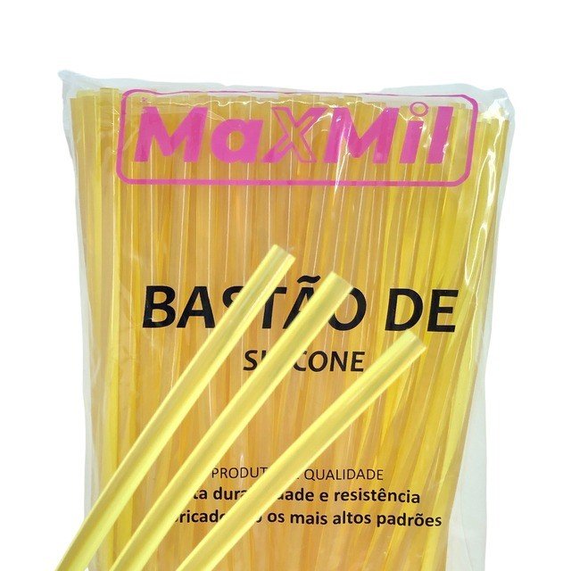 Cola Quente Fina AMARELA MaxMil Lomil 7mm