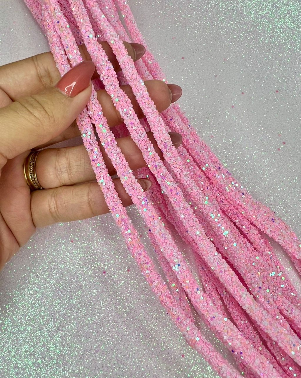 Tubo Silicone Brilho Ref:48616 Lomil ROSA BEBÊ CLARO metro