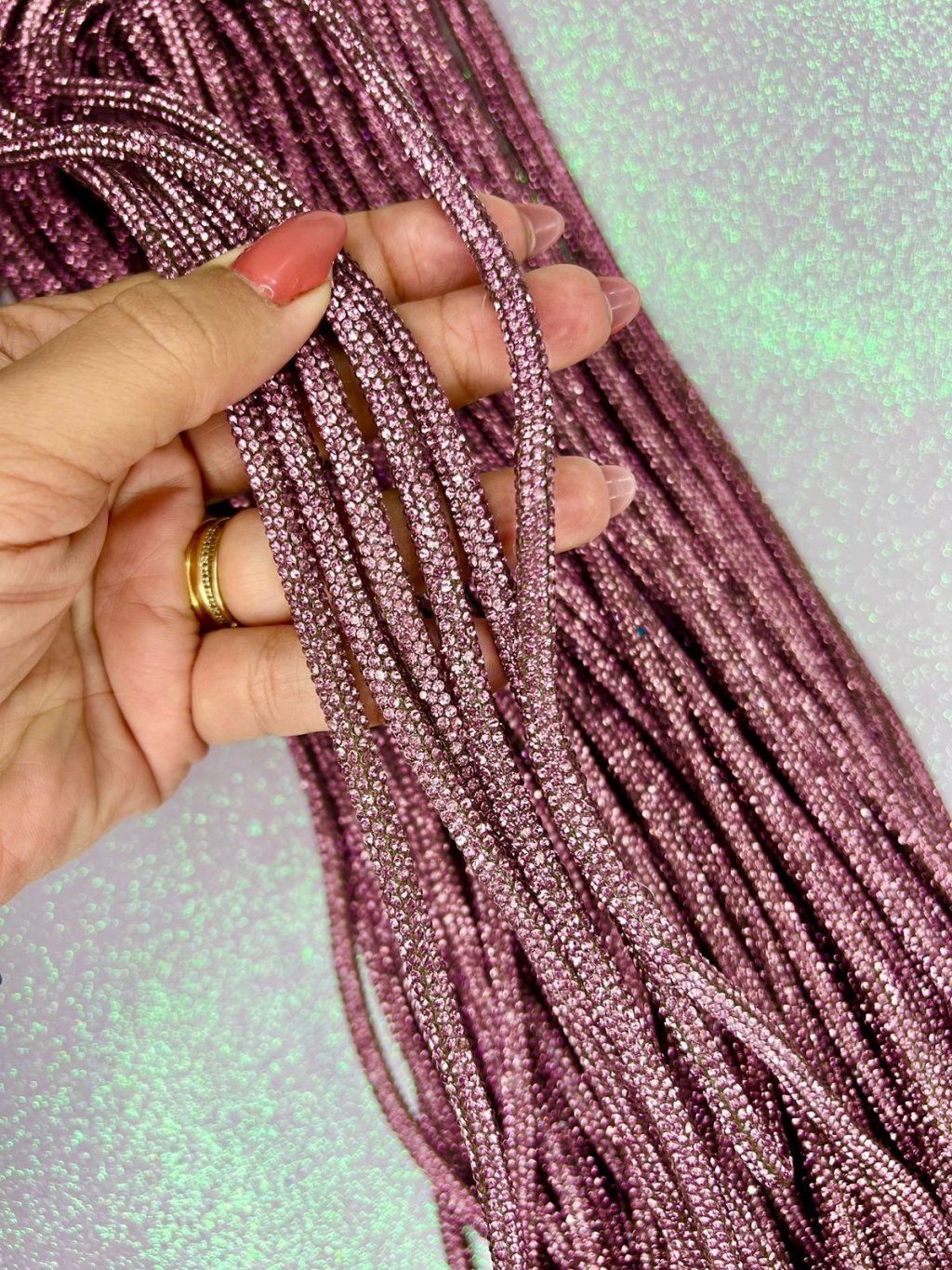 Tubo Silicone Strass Ref:48622 Lomil ROSA SECO metro