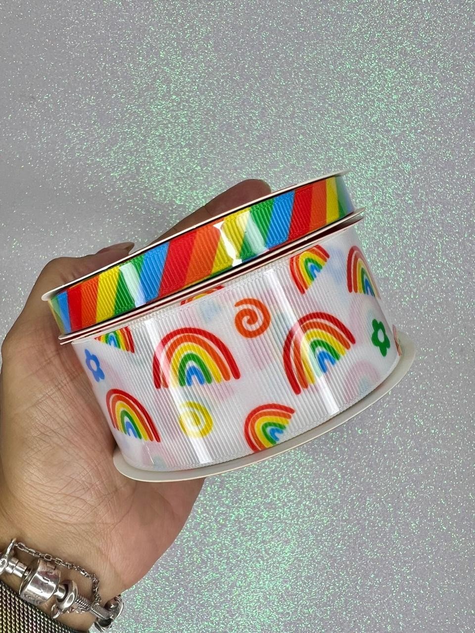 Fita Gorgurão Arco-iris Color Yama Ref:1034 9mt