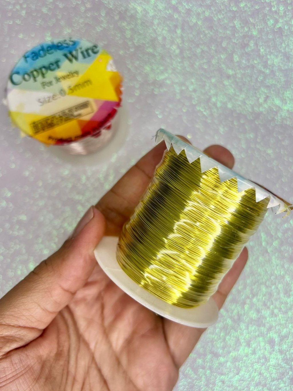 Arame Cabelo de Anjo Copper Wire 0.5 OURO 100mt