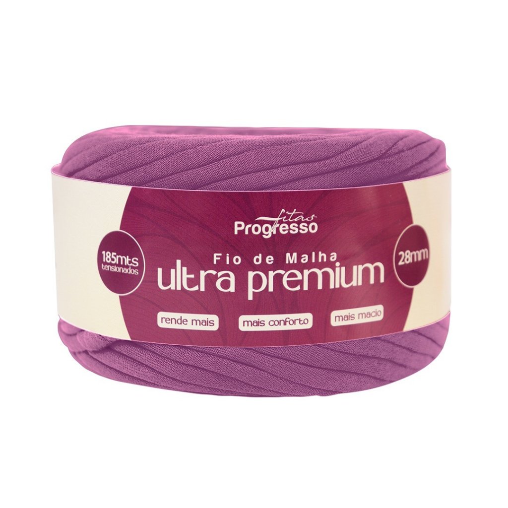 Fio Malha Progresso Ultra Premium Cor2058-ORQUIDEA 28mm 185mt
