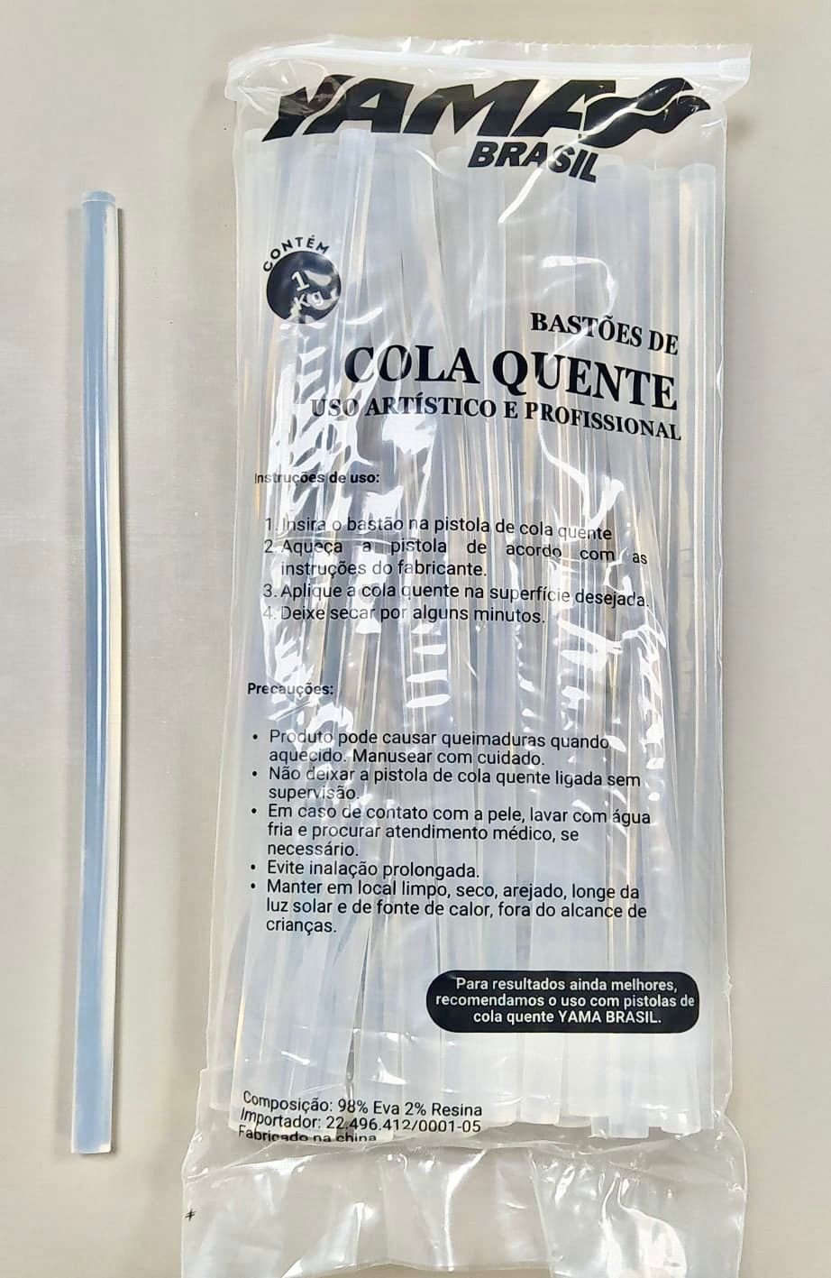 Cola Quente Grossa TRANSPARENTE Yama 11mm