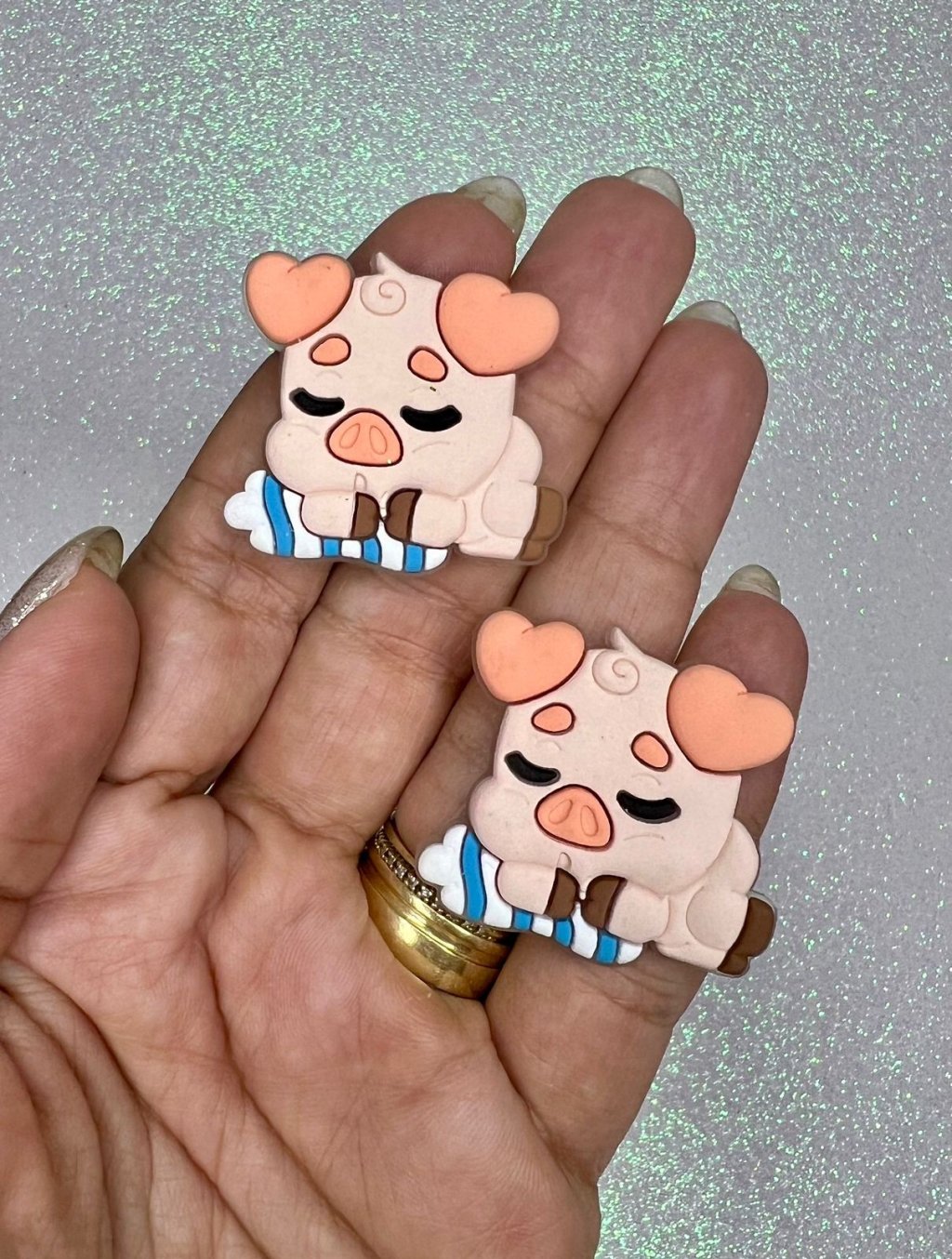 Aplique Emborrachado BabyTube FrrImport Ref:48788 PORQUINHO 35mm 02und