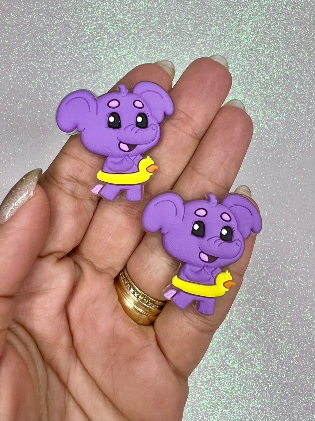 Aplique Emborrachado BabyTube FrrImport Ref:48788 ELEFANTINHA 35mm 02und