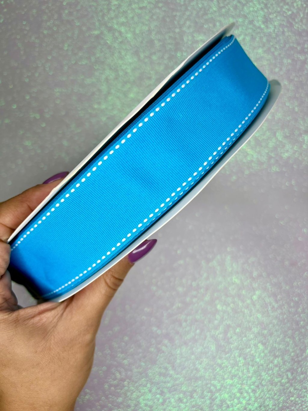 Fita Gorgurão Yama Pespontada n°9 Cor340-TURQUOISE 38mm 05mt