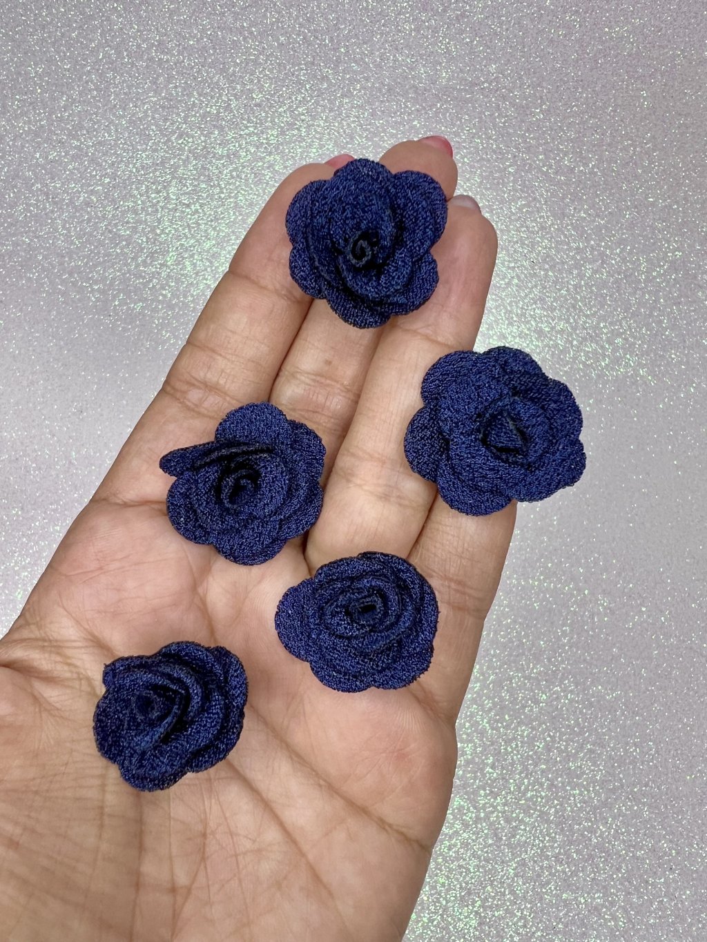 Rosa tecido poliéster Lomil Ref:38182 AZUL MARINHO 30mm 05und