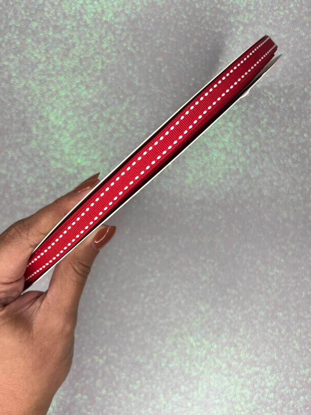 Fita Gorgurão Yama Pespontada n°2 Cor250-RED 10mm 05mt