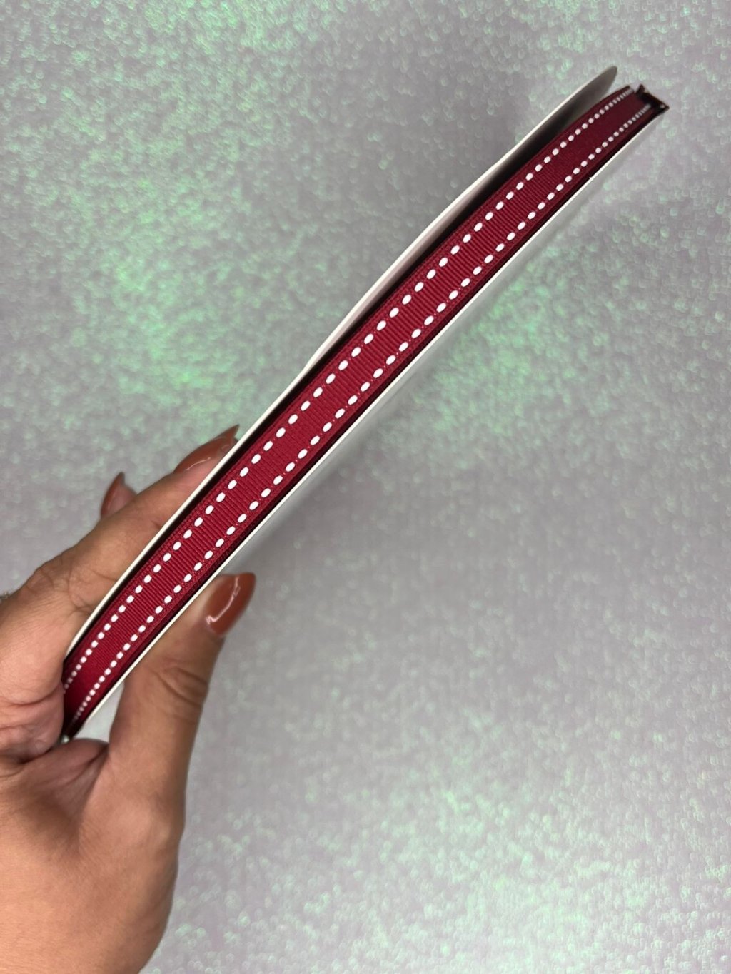 Fita Gorgurão Yama Pespontada n°2 Cor260-SCARLET 10mm 05mt