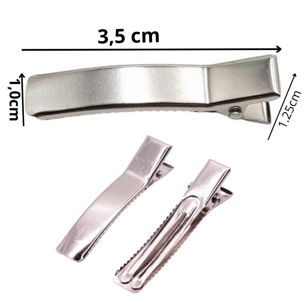 Bico pato PRATA 3,5cm 2 Garras Lomil