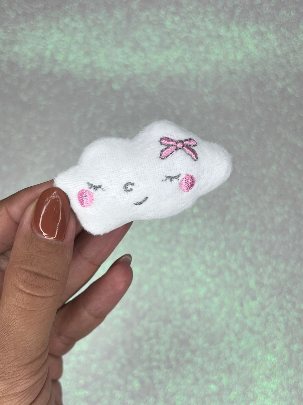 Aplique Pelúcia Lomil Ref:44533 NUVEM 50mm 01Und