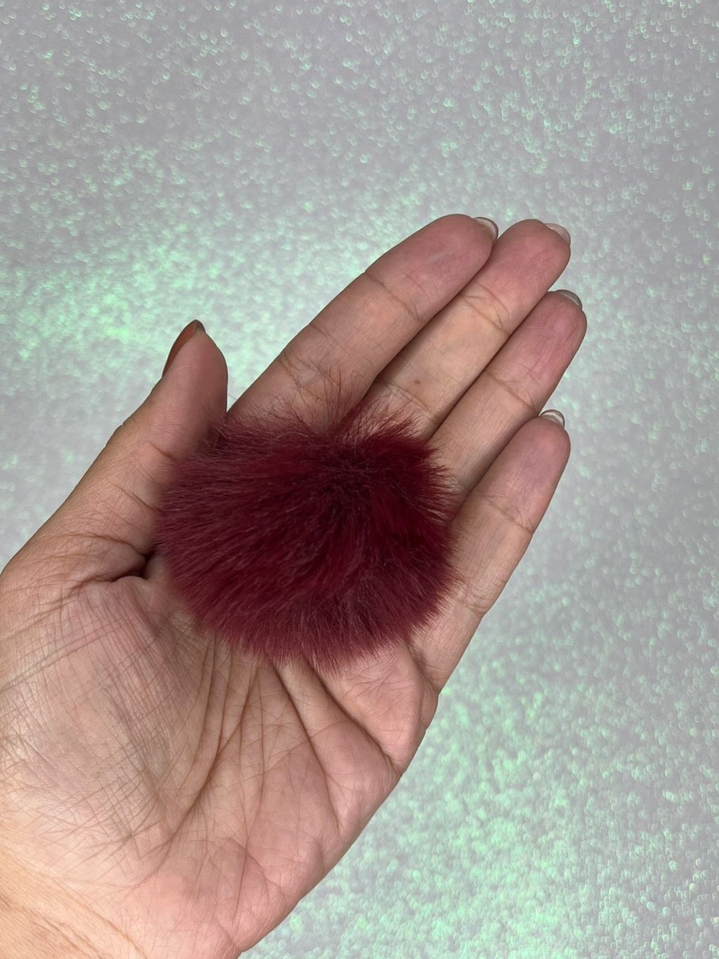 Pompom Pelúcia G Ref:41131 VINHO Lomil 40mm Unidade