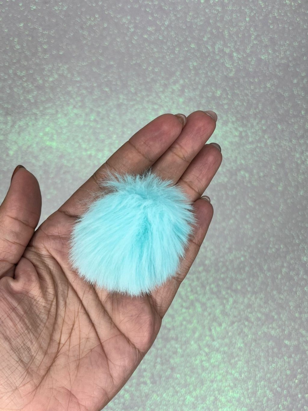 Pompom Pelúcia G Ref:41131 VERDE CLARO Lomil 40mm Unidade