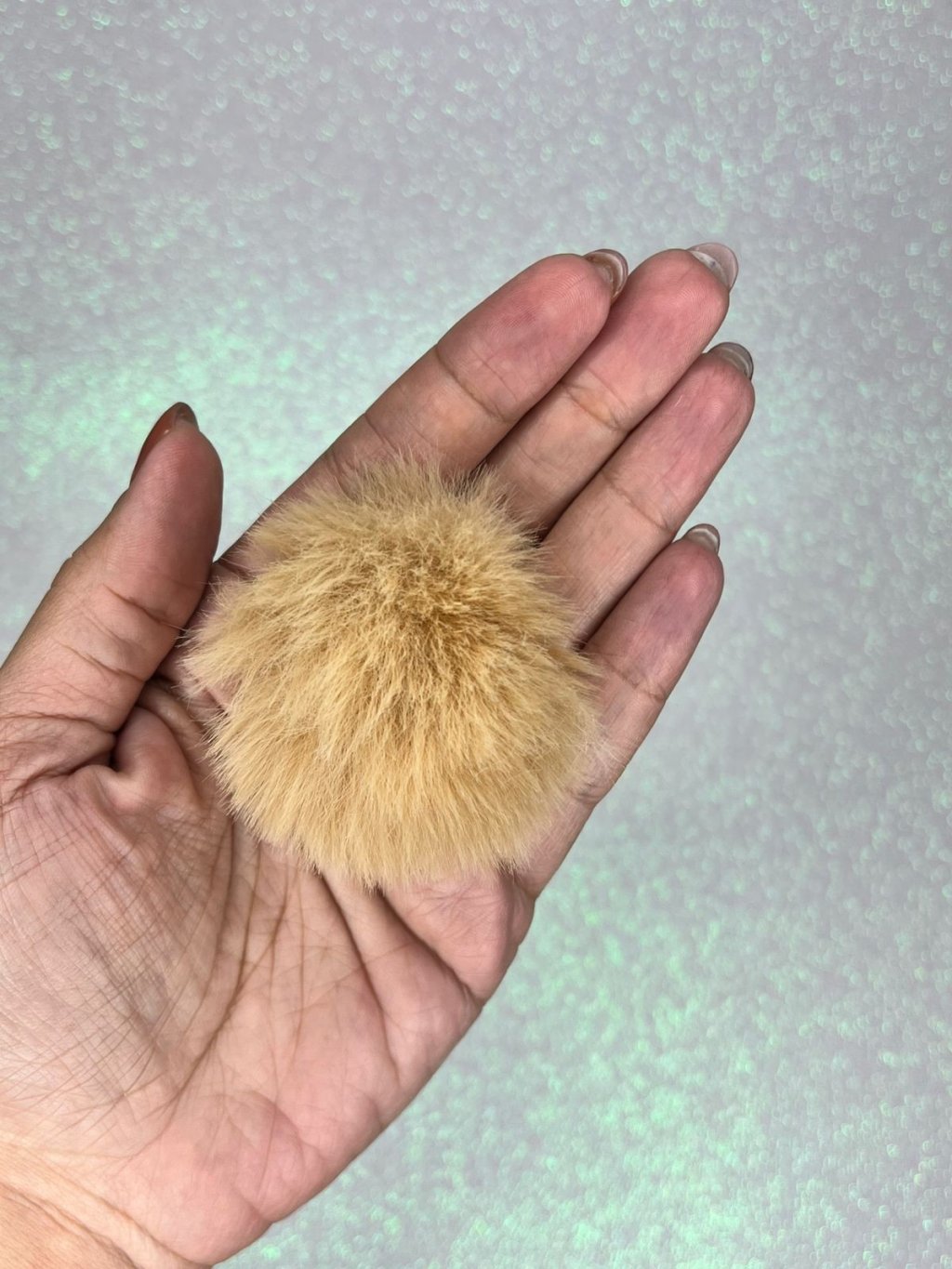 Pompom Pelúcia G Ref:41131 BEGE ESCURO Lomil 40mm Unidade