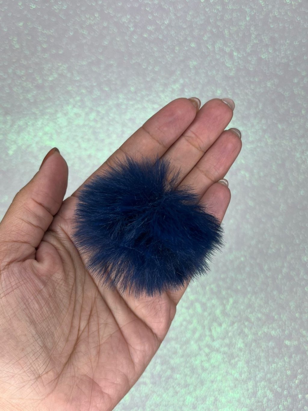 Pompom Pelúcia G Ref:41131 AZUL MARINHO Lomil 40mm Unidade