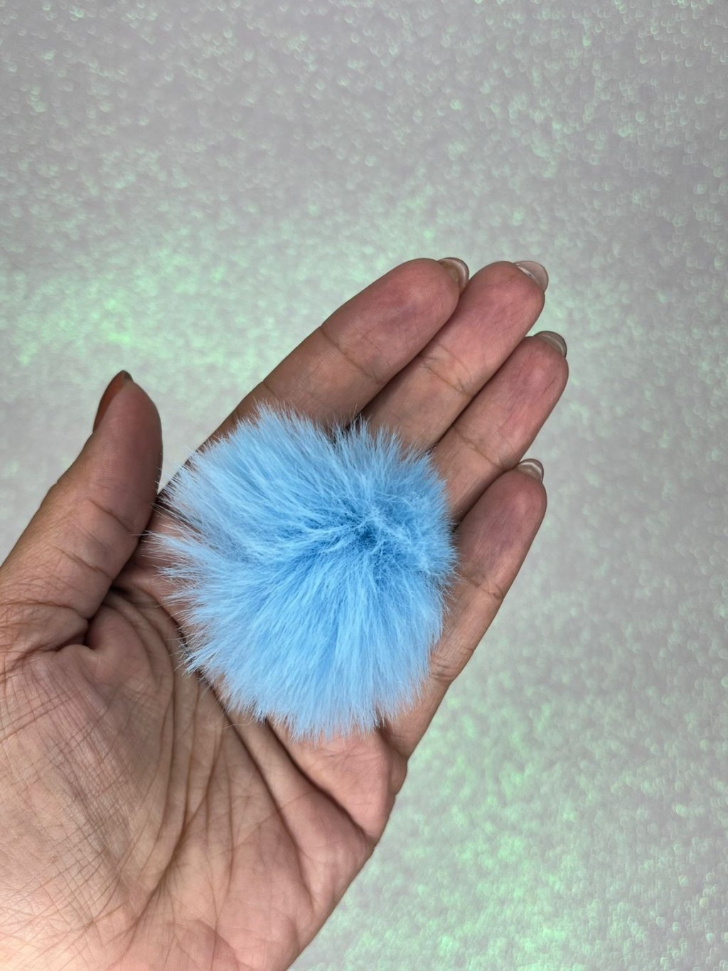 Pompom Pelúcia G Ref:41131 AZUL CELESTE Lomil 40mm Unidade