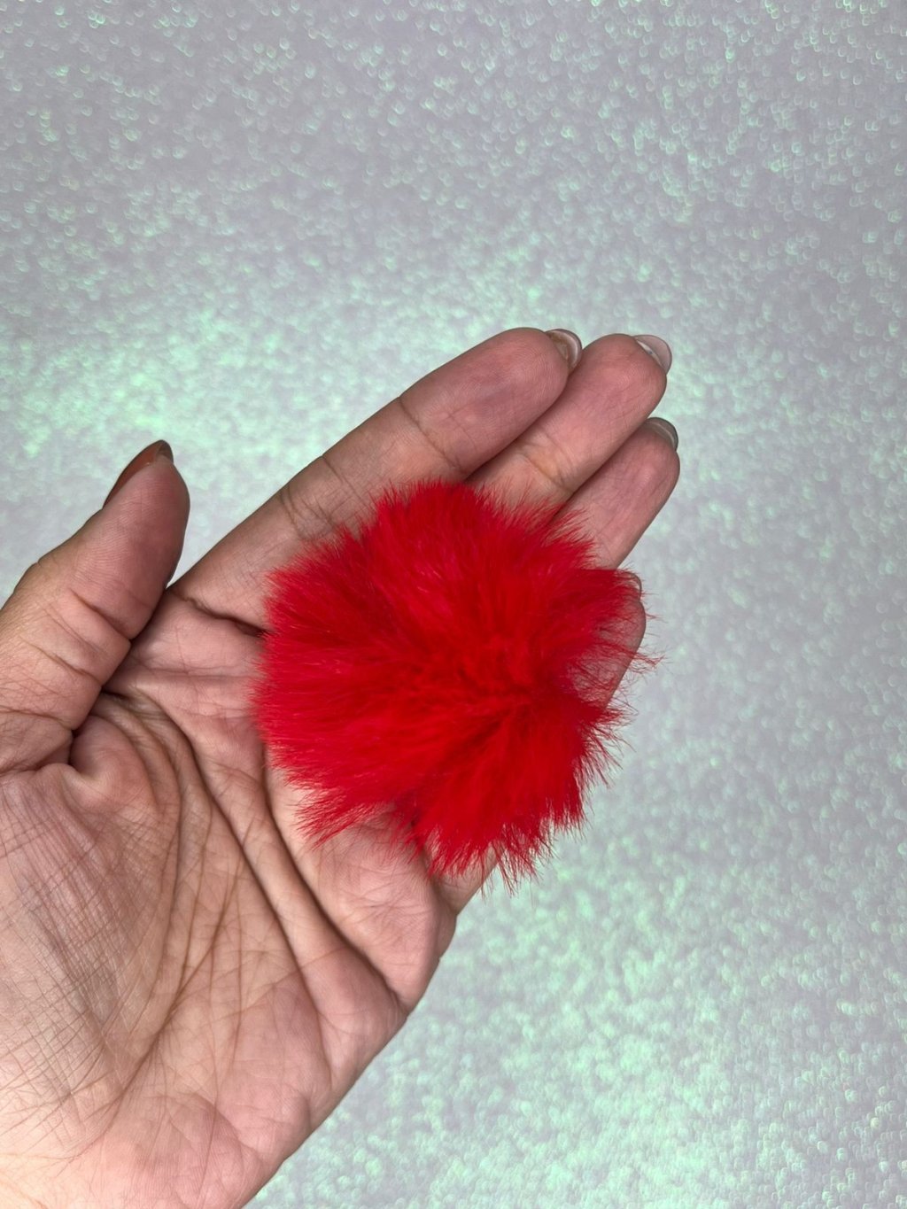 Pompom Pelúcia G Ref:41131 VERMELHO Lomil 40mm Unidade