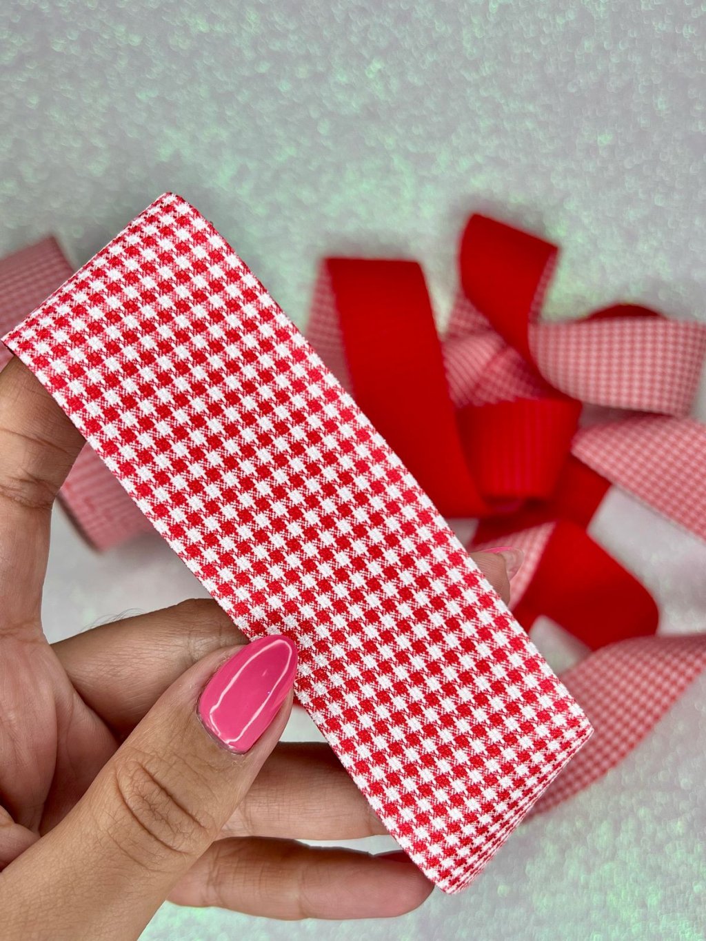 Fita Xadrez Escocesa Yama Ref:40515 VERMELHO 38mm 02mt