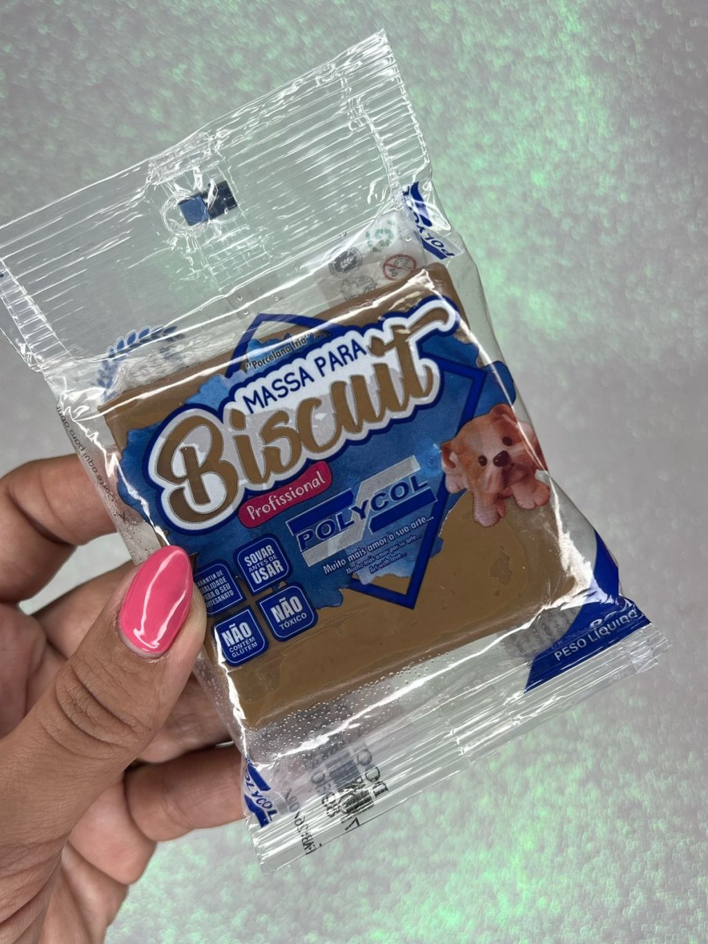 Massa Biscuit Polycol DOCE LEITE 90g