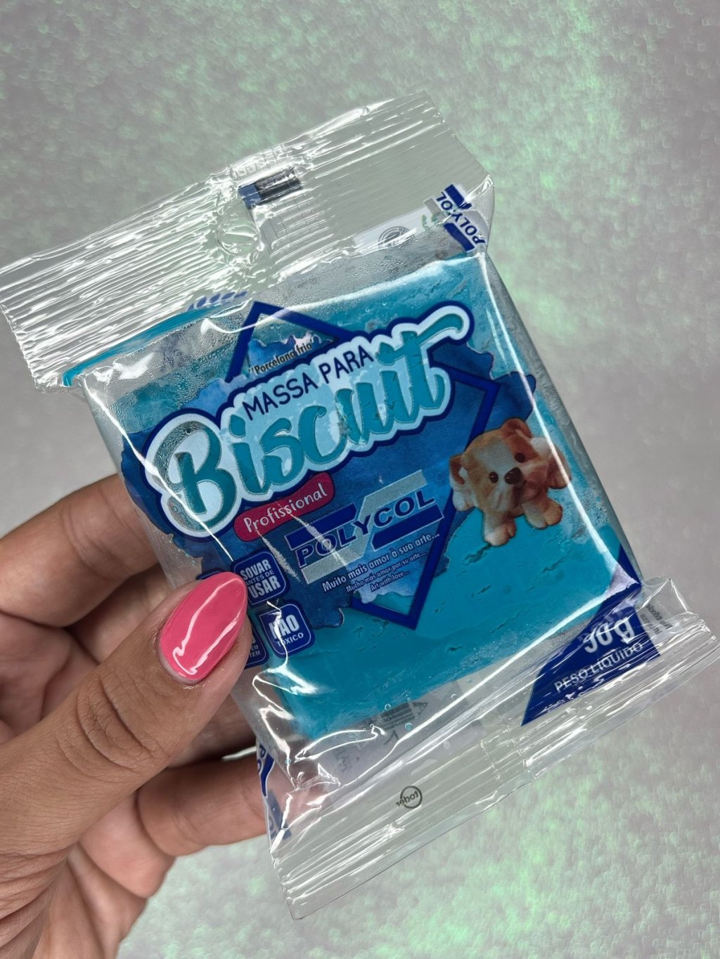 Massa Biscuit Polycol AZUL TIFFANY 90g