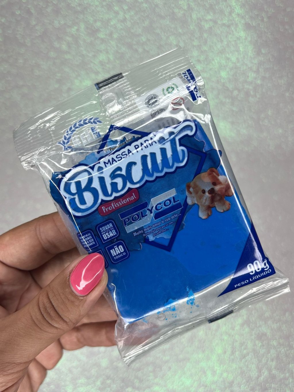 Massa Biscuit Polycol AZUL ROYAL 90g