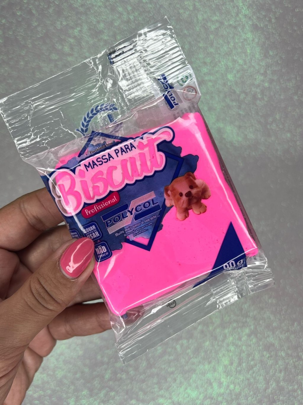 Massa Biscuit Polycol ROSA 90g