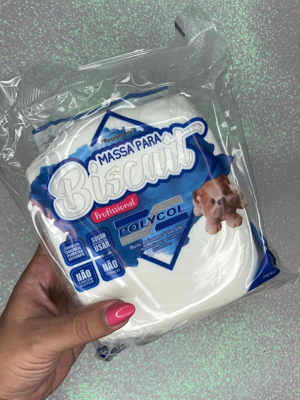 Massa Biscuit Polycol Natural 1kg