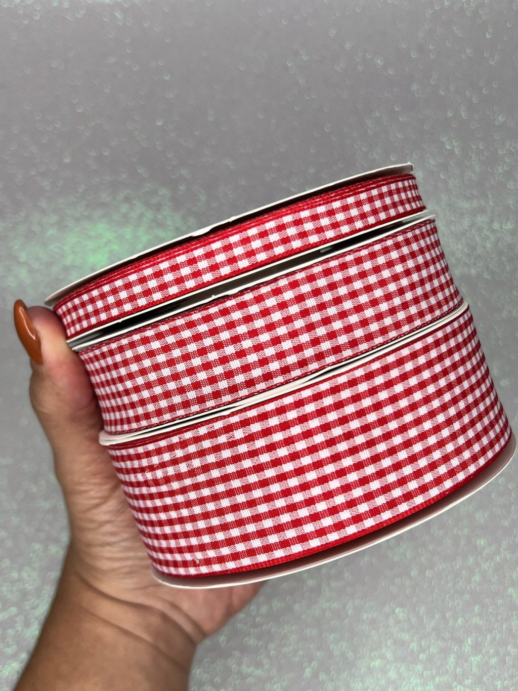 Fita Xadrez Mili VERMELHO 05mt