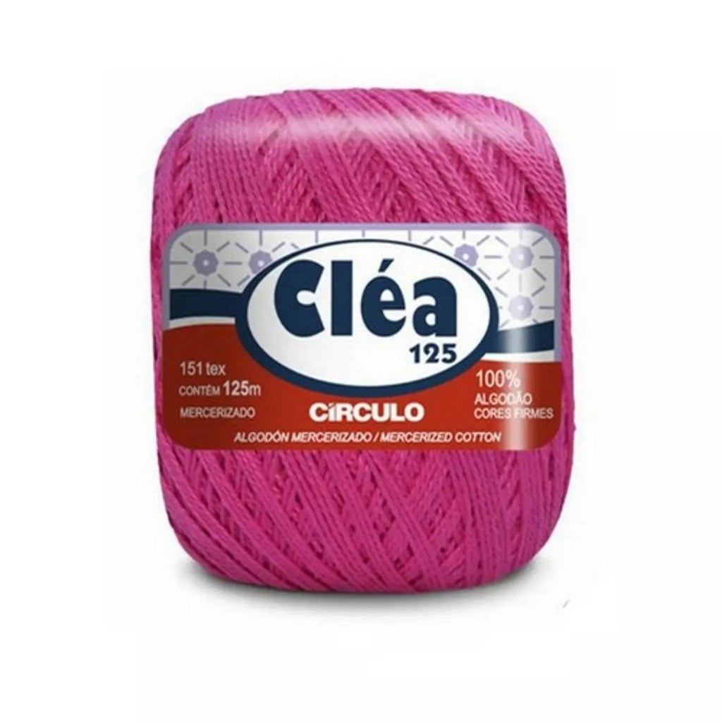 Linha Cléa Cor3839 (ROSA Cítrico) Circulo 125mt