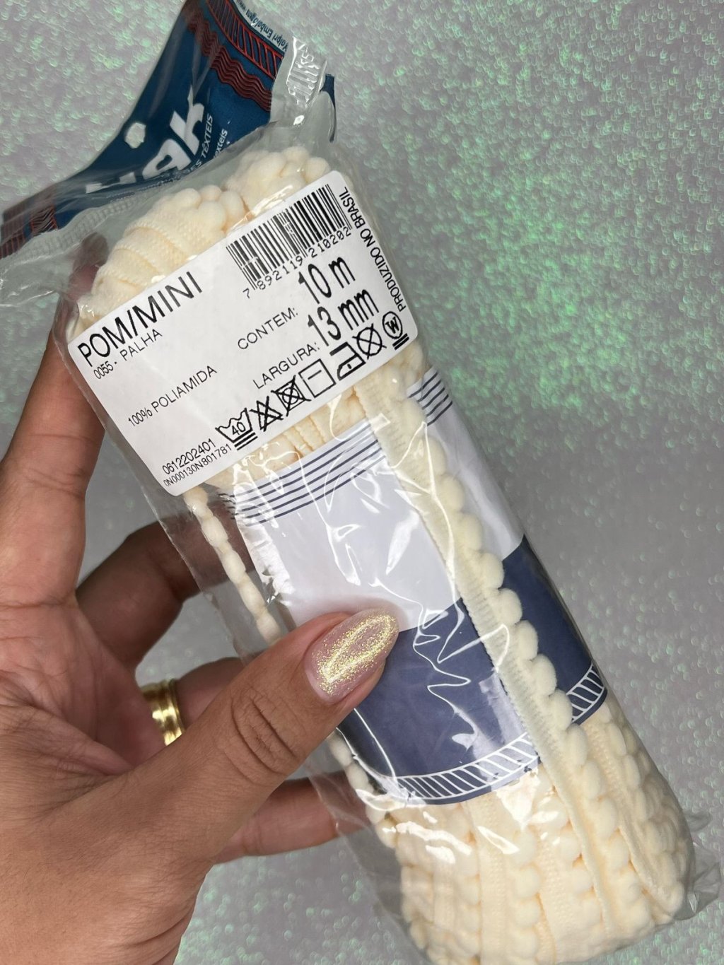 Grelô Mini HAK Palha Ref: POM/MINI 13mm 10mt