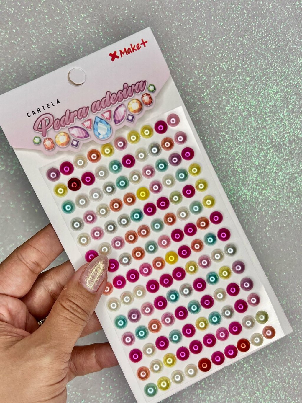 Meia Pérola Adesiva Make+ REF:5344 MULTICOR 8mm