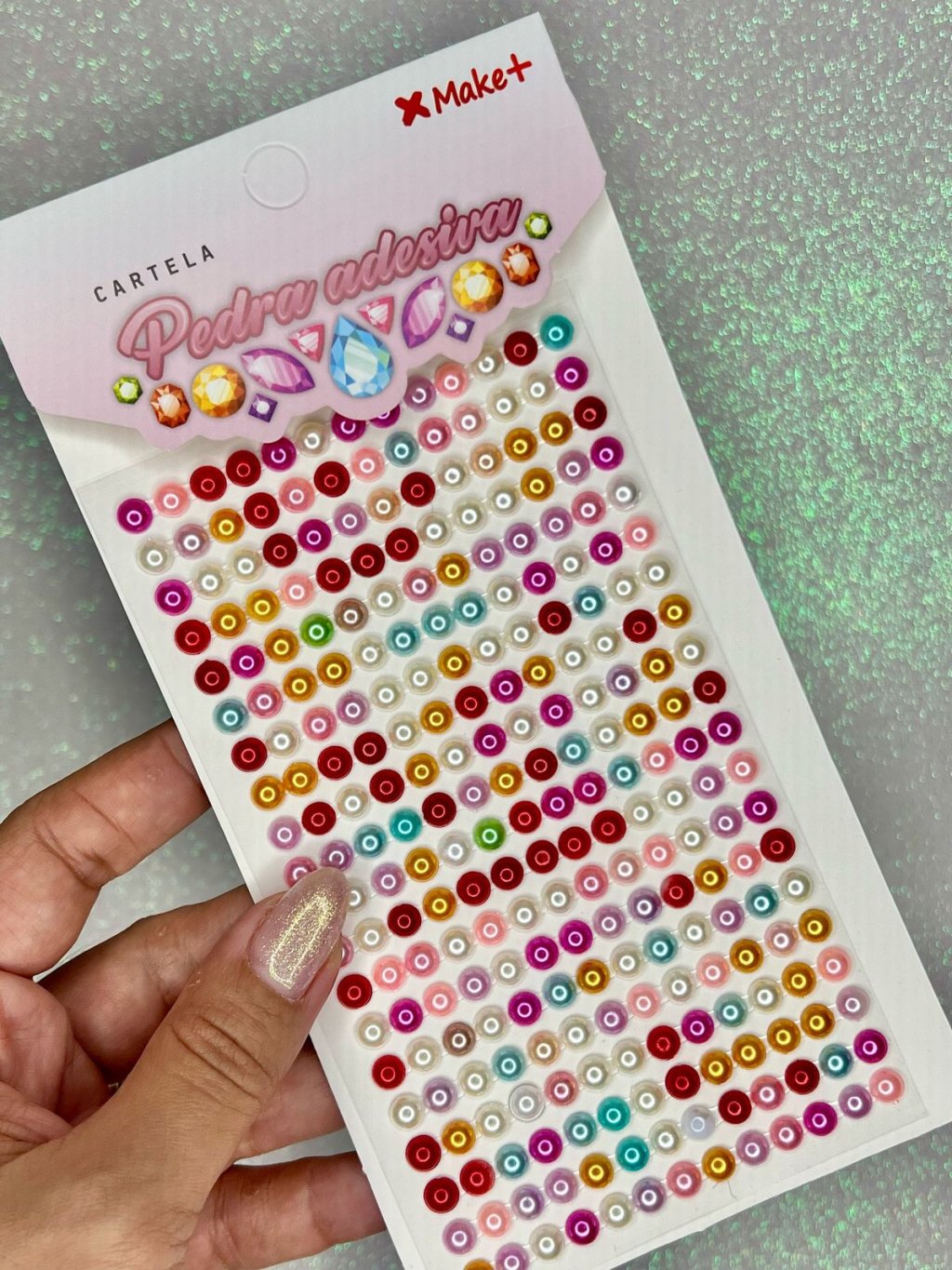 Meia Pérola Adesiva Make+ REF:5335 MULTICOR 6mm