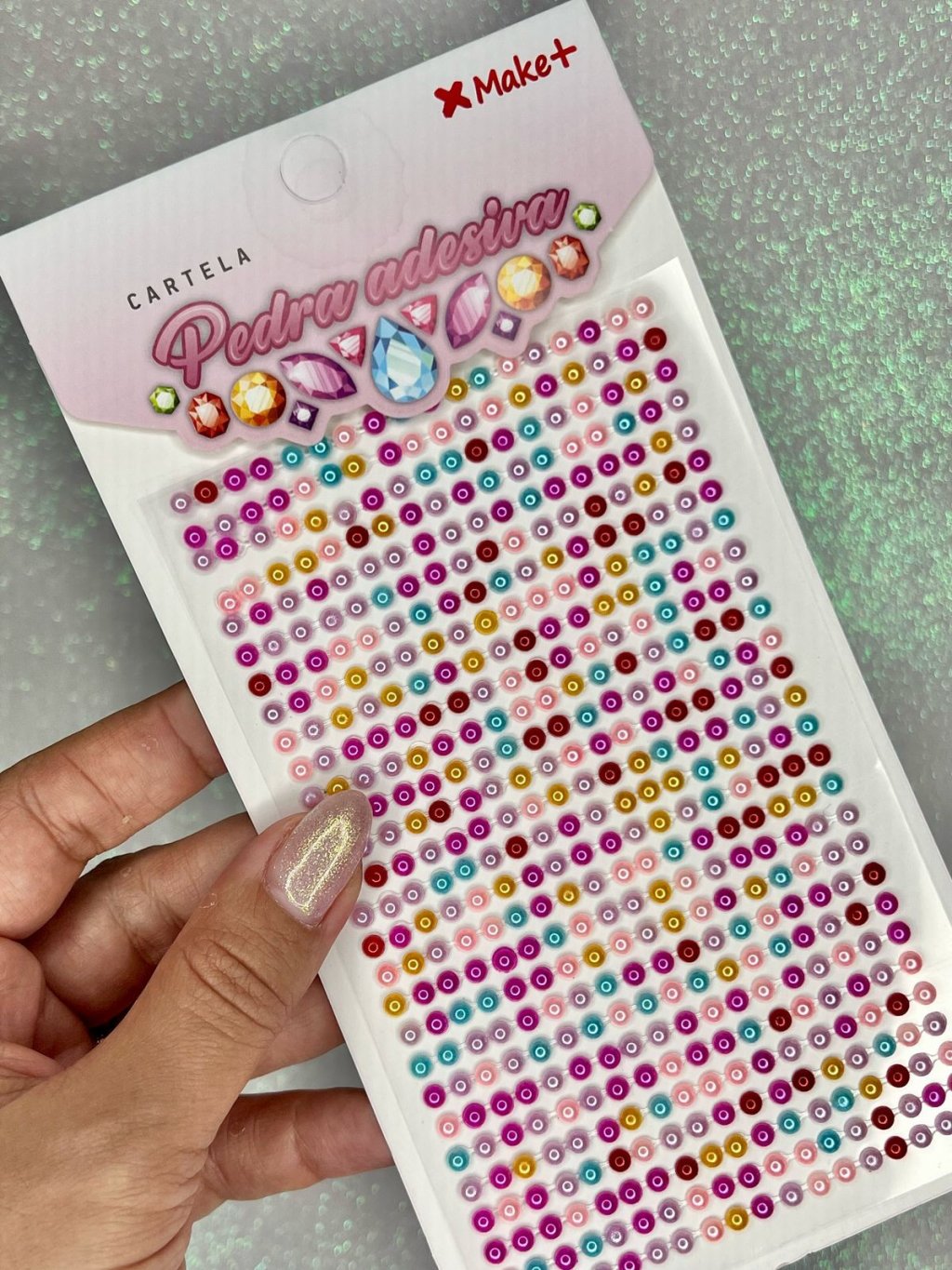 Meia Pérola Adesiva Make+ REF:5326 MULTICOR 4mm