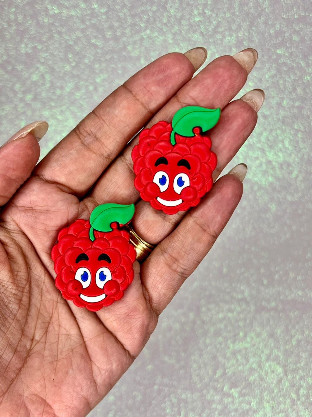 Aplique Emborrachado Fini AMORAS Limport Ref:49751 40mm 02und