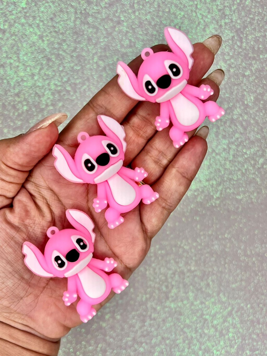 Chaveiro Emborrachado Angel(Stitch) Ref:49882 55mm UNIDADE