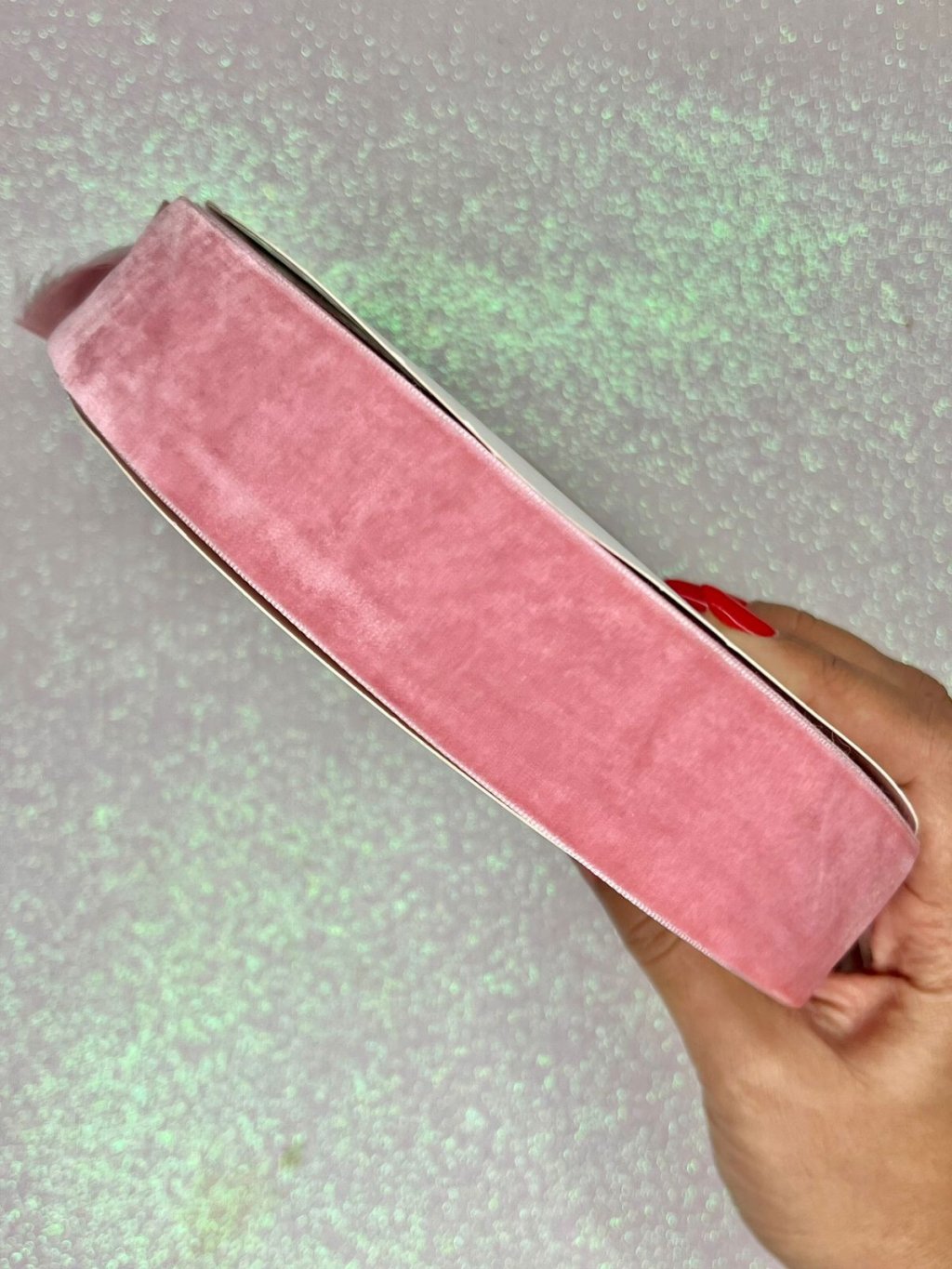 Fita Veludo n°9 Mili Cor16-Rosa Goiaba 38mm 05mt