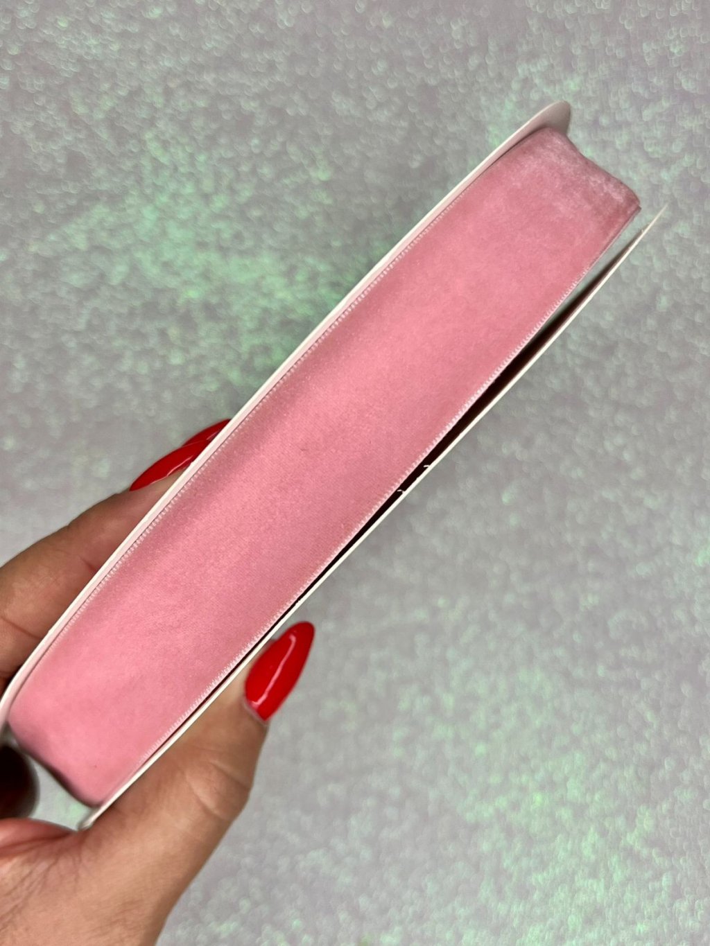 Fita Veludo n°5 Mili Cor16-GOIABA 25mm 05mt