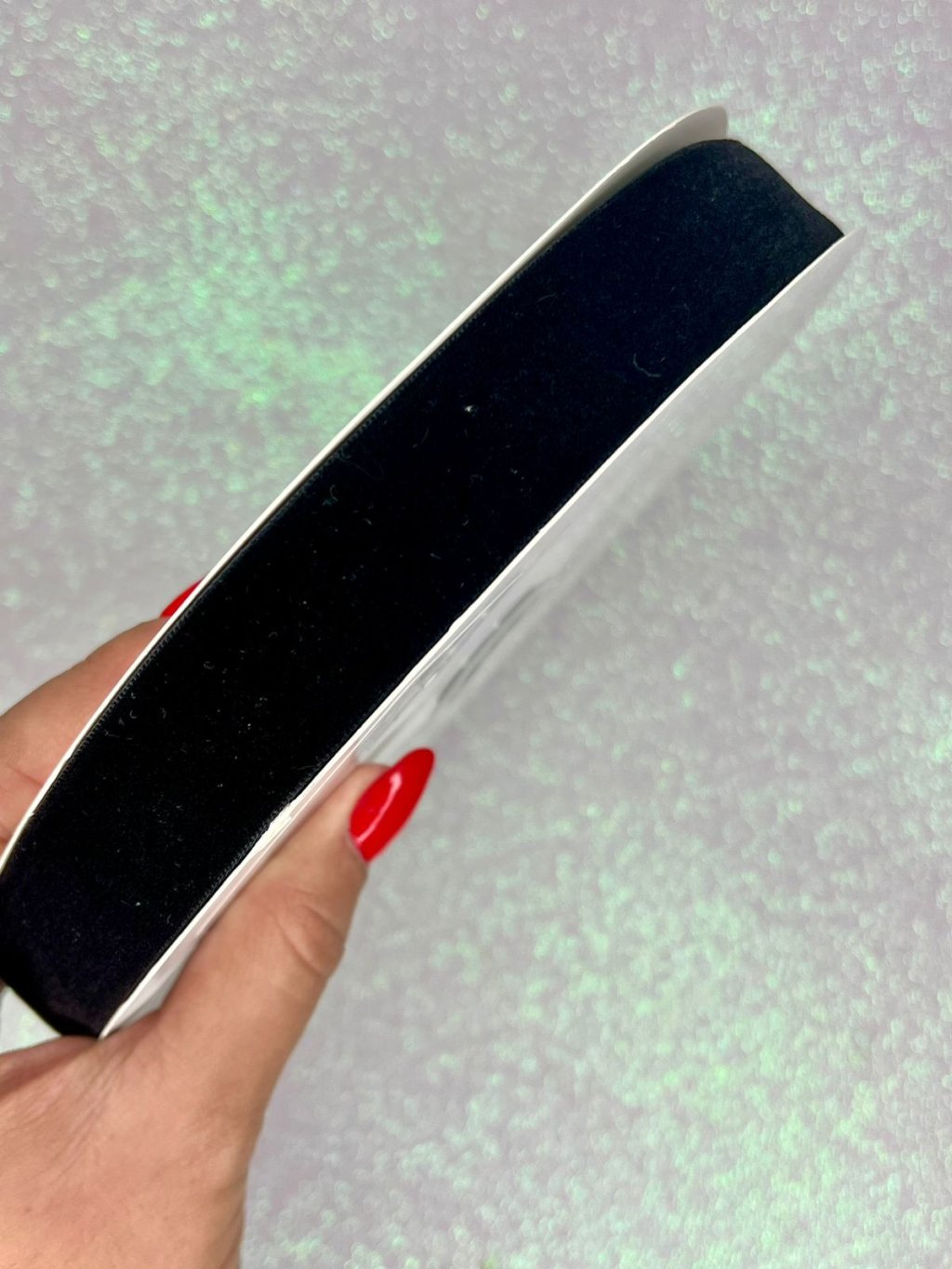 Fita Veludo n°5 Mili Cor2-PRETO 25mm 05mt