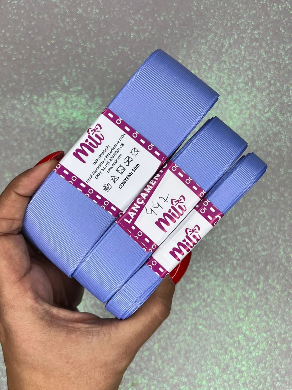 Fita Gorgurão Lisa Mili Cor447-IRIS 10mt