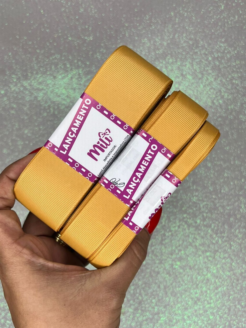 Fita Gorgurão Lisa Mili Cor690-OLD GOLD 10mt