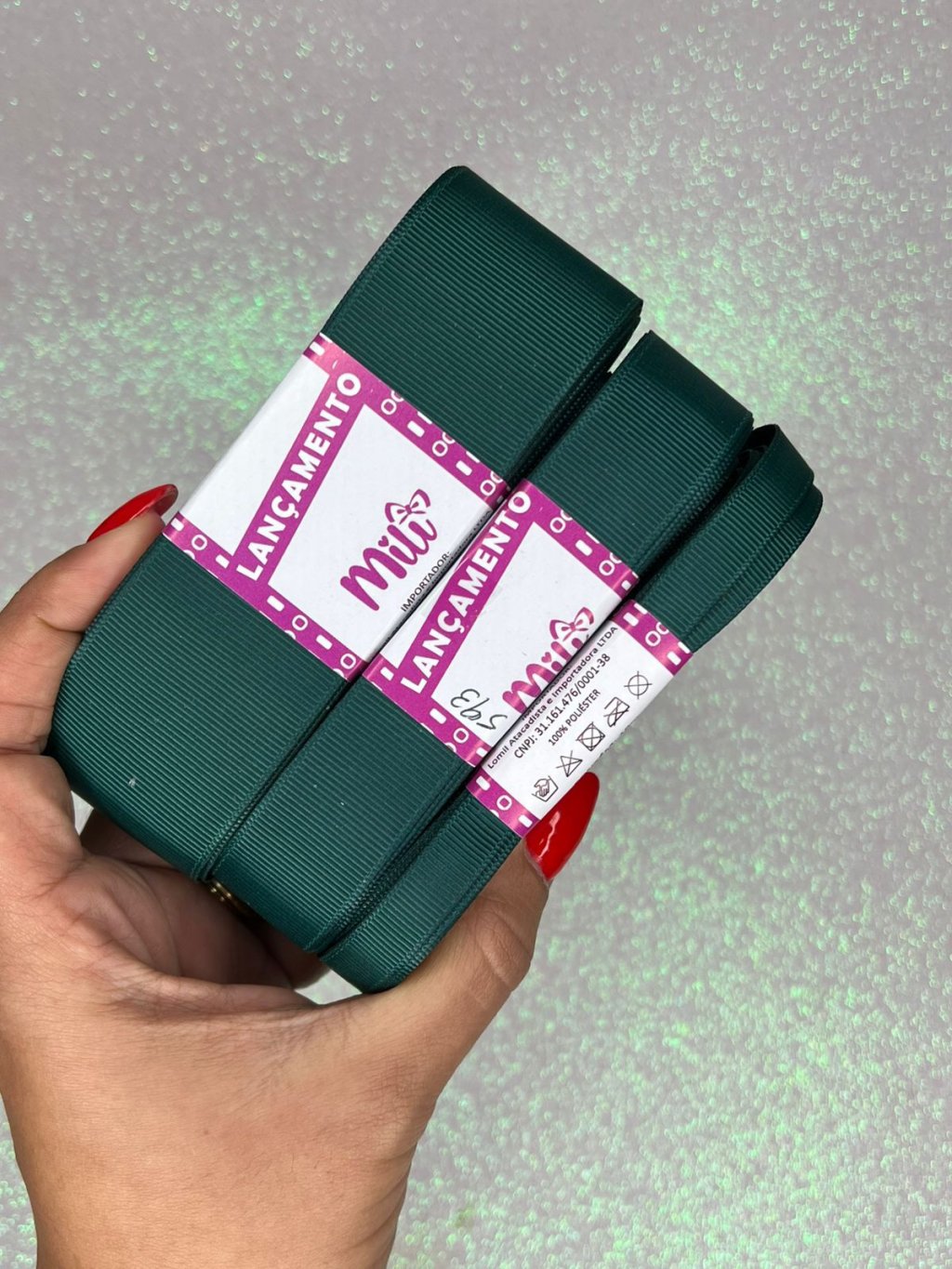 Fita Gorgurão Lisa Mili Cor593-SPRUCE 10mt