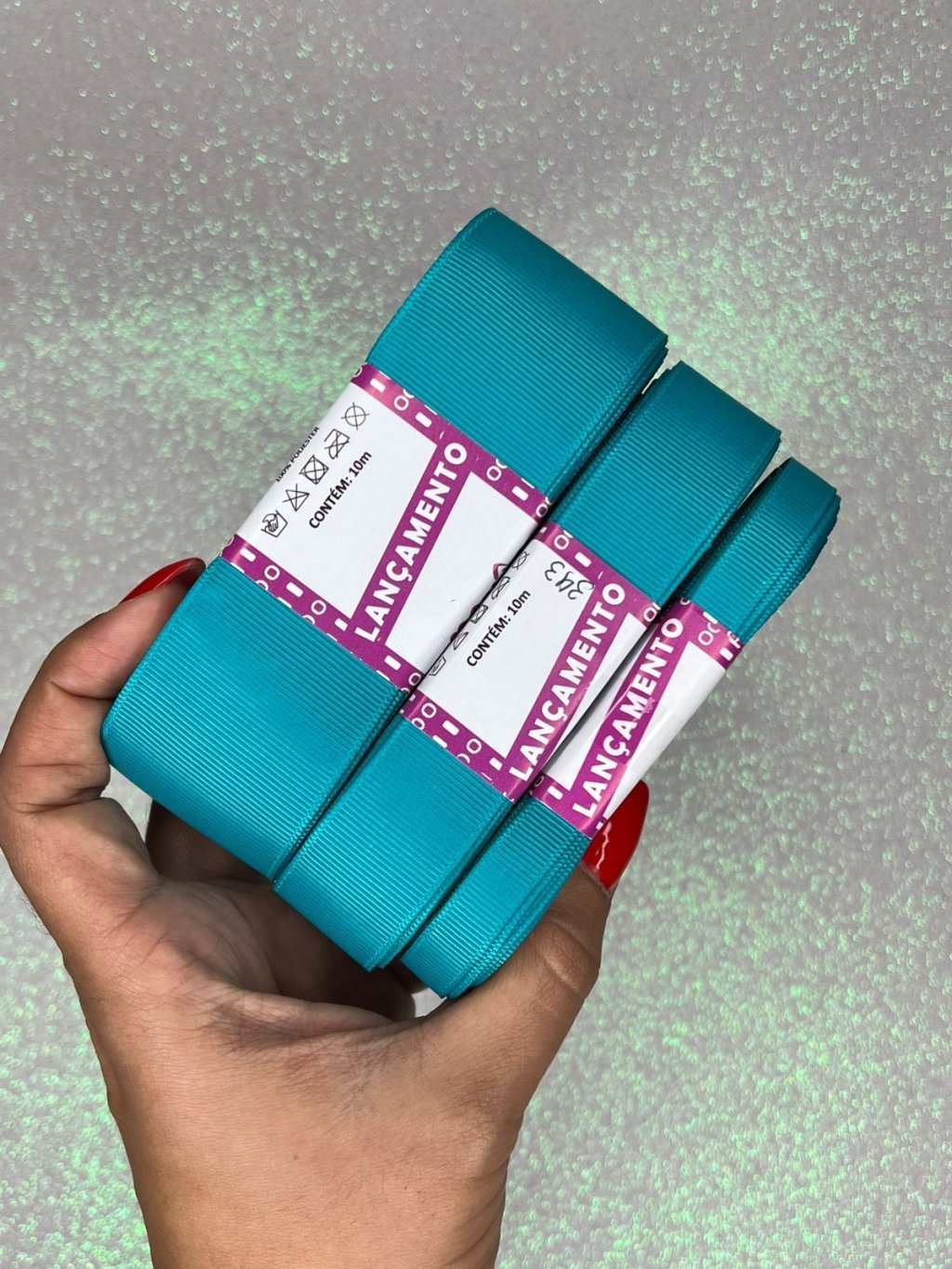 Fita Gorgurão Lisa Mili Cor343-TORNARDO BLUE 10mt